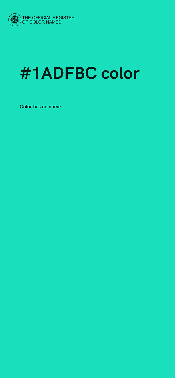 #1ADFBC color image