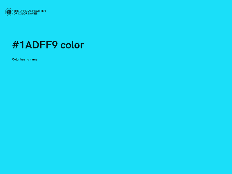 #1ADFF9 color image