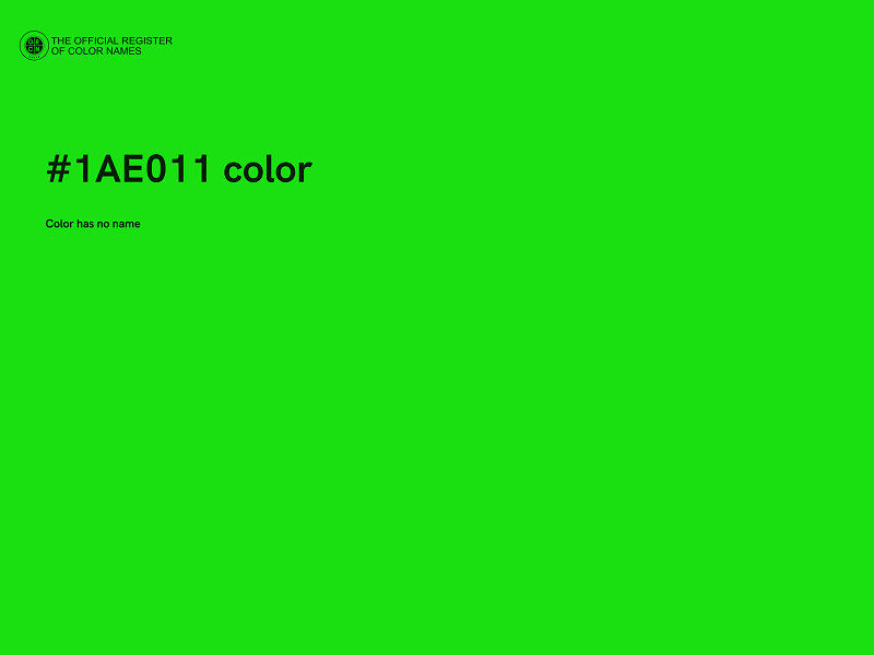 #1AE011 color image