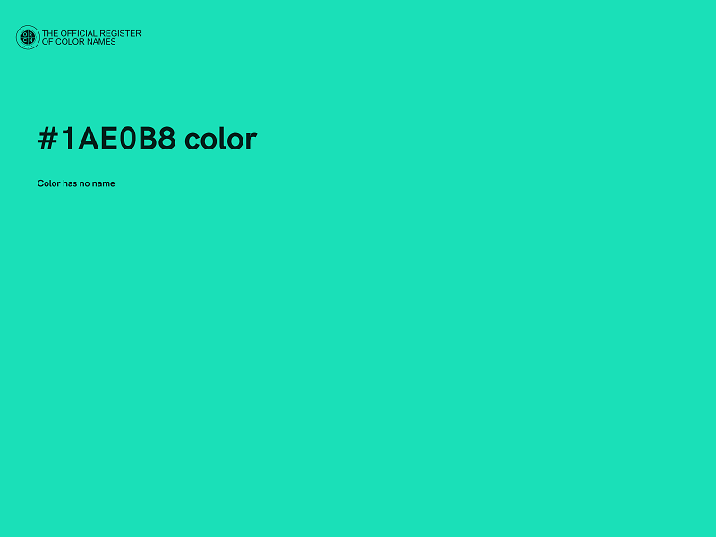 #1AE0B8 color image