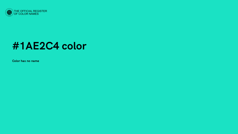 #1AE2C4 color image