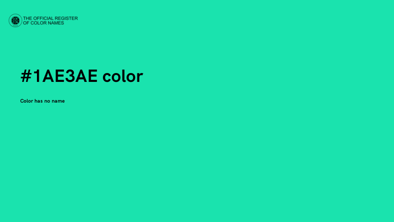 #1AE3AE color image
