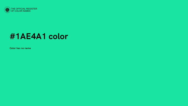 #1AE4A1 color image