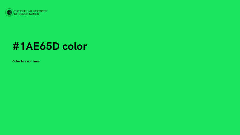 #1AE65D color image