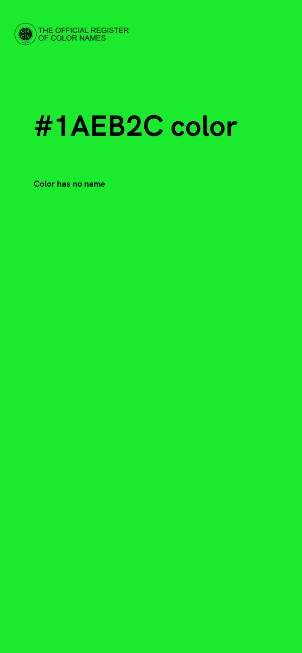 #1AEB2C color image