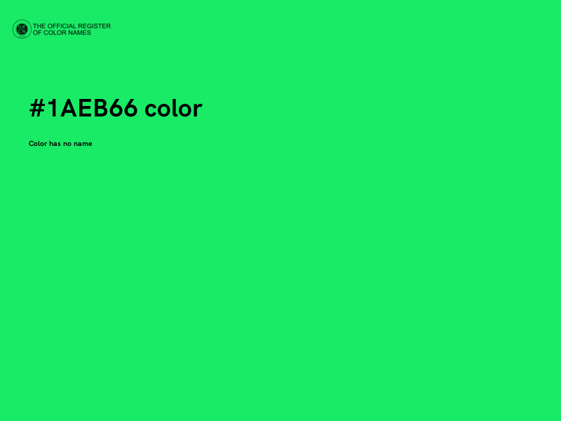 #1AEB66 color image