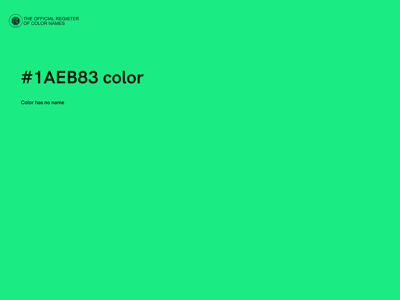 #1AEB83 color image