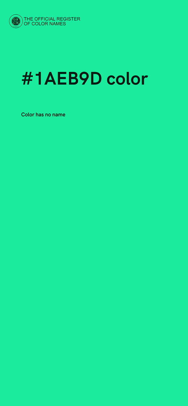 #1AEB9D color image
