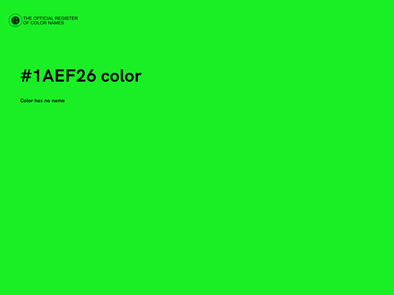 #1AEF26 color image