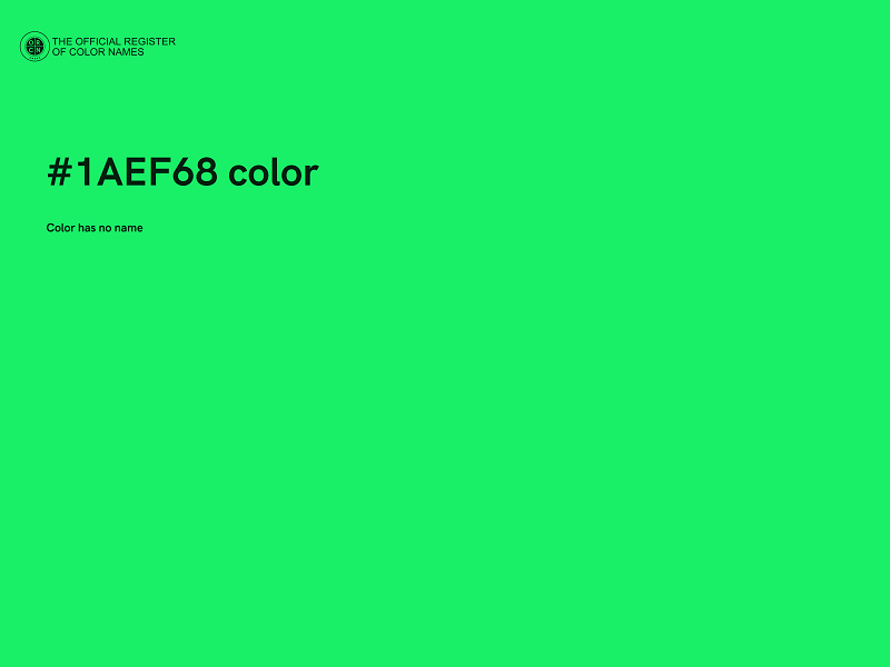 #1AEF68 color image