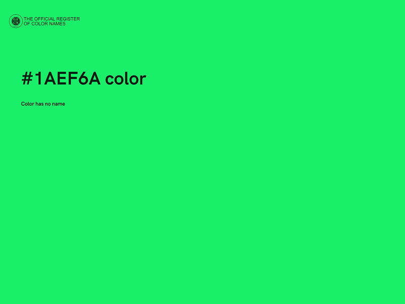 #1AEF6A color image