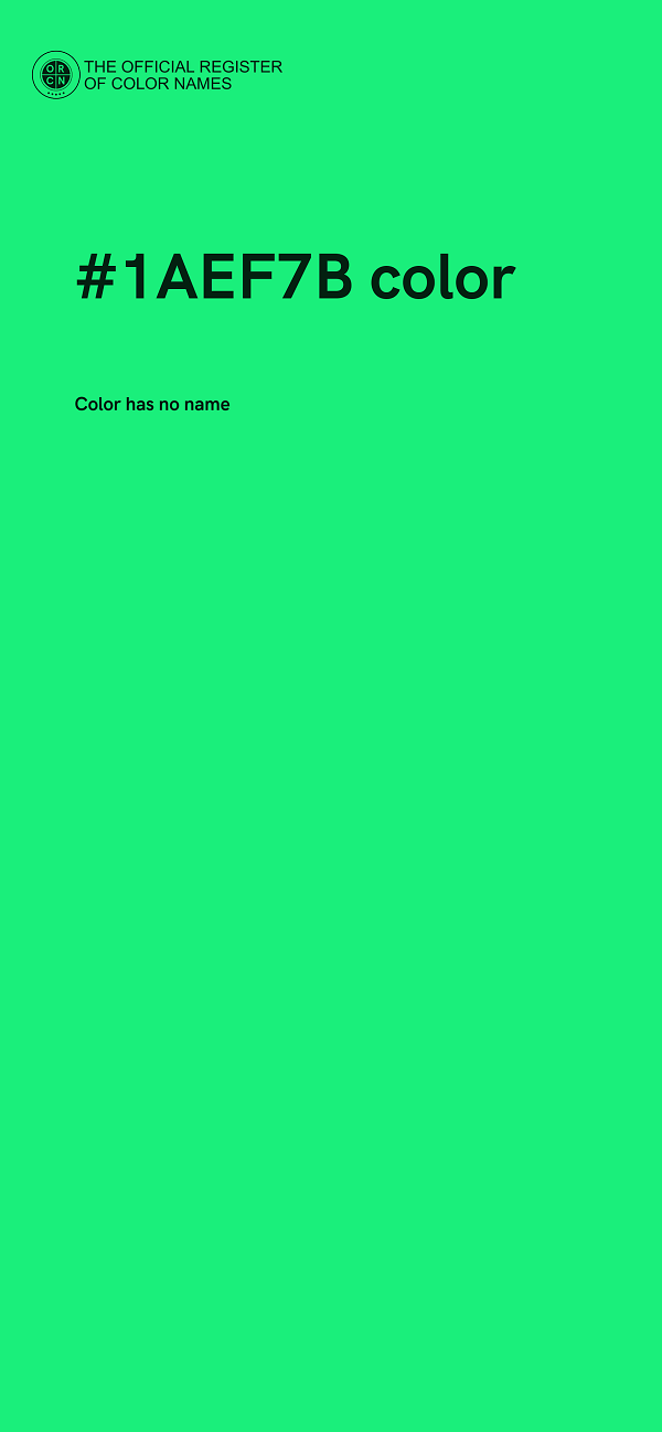 #1AEF7B color image