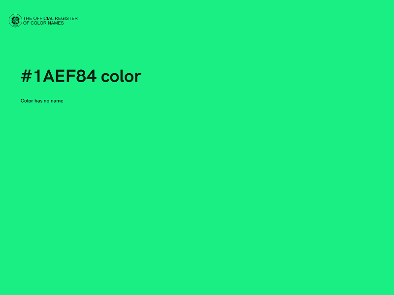 #1AEF84 color image