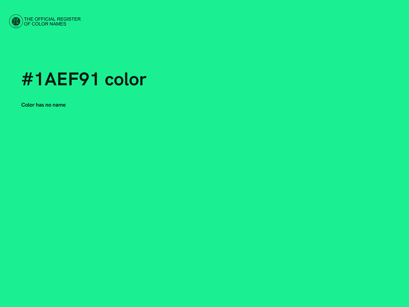 #1AEF91 color image