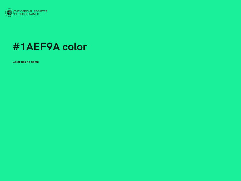 #1AEF9A color image