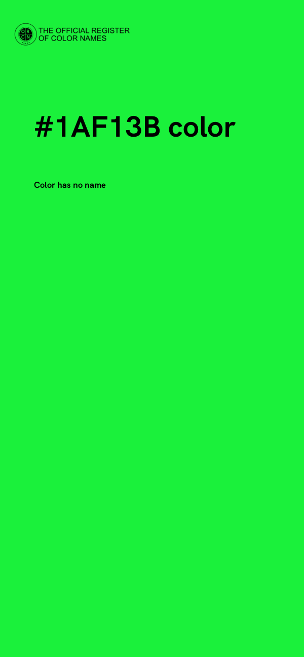 #1AF13B color image
