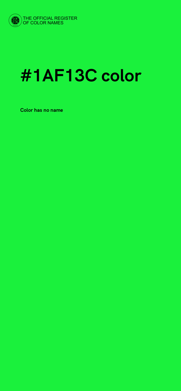 #1AF13C color image