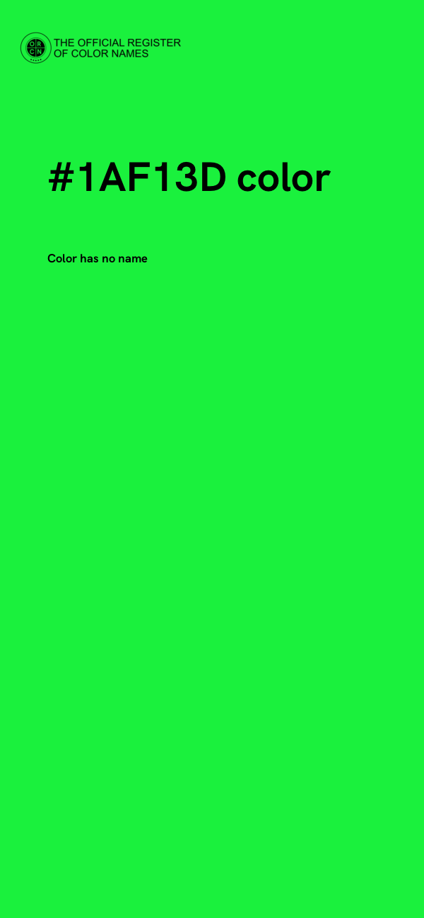 #1AF13D color image
