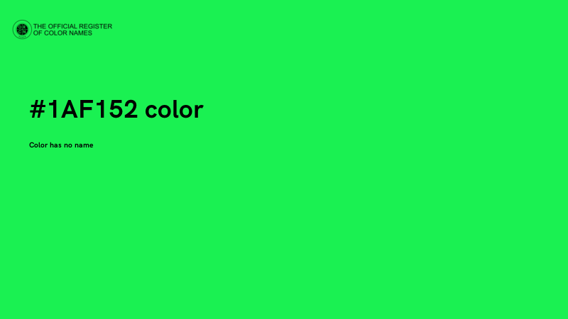 #1AF152 color image