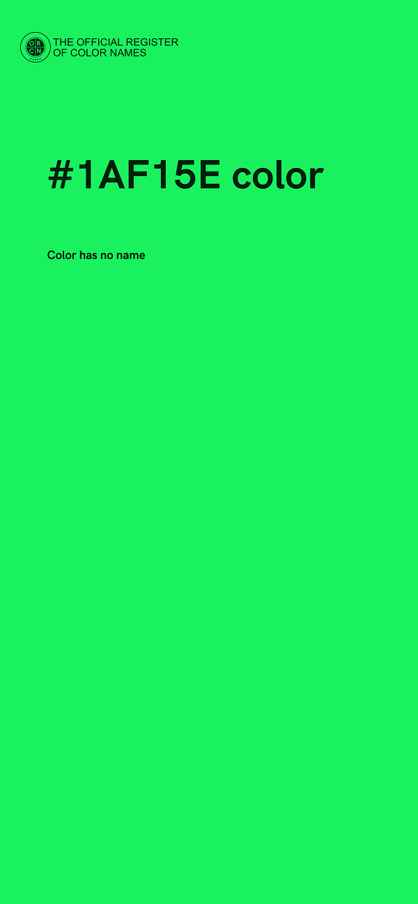 #1AF15E color image