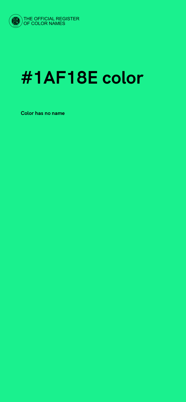 #1AF18E color image