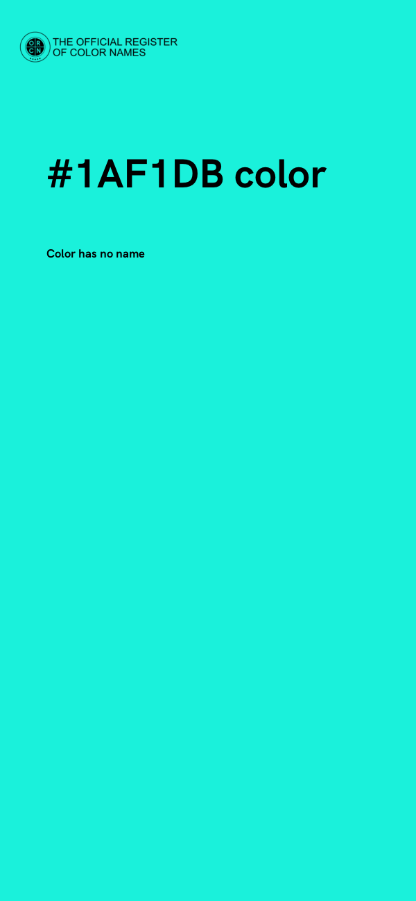 #1AF1DB color image