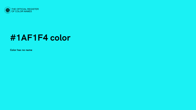 #1AF1F4 color image