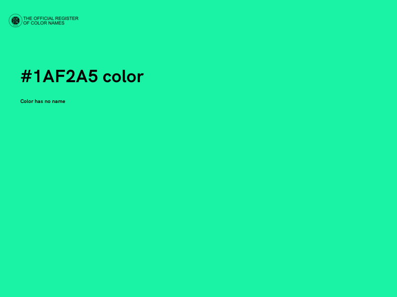 #1AF2A5 color image