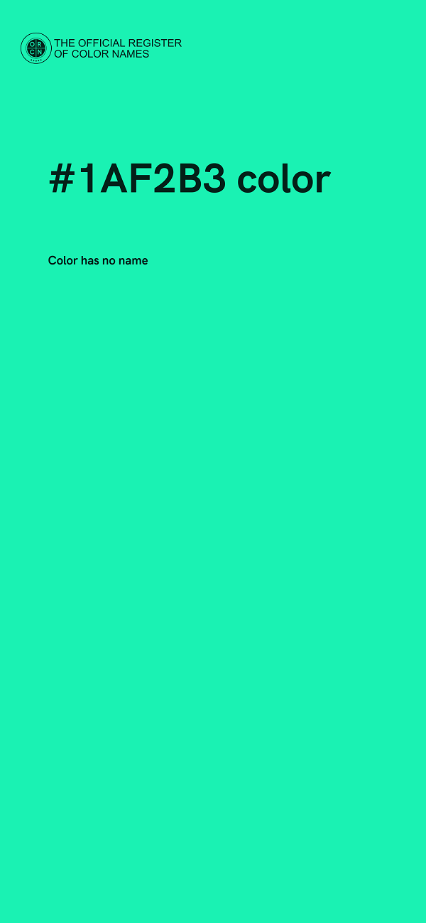 #1AF2B3 color image