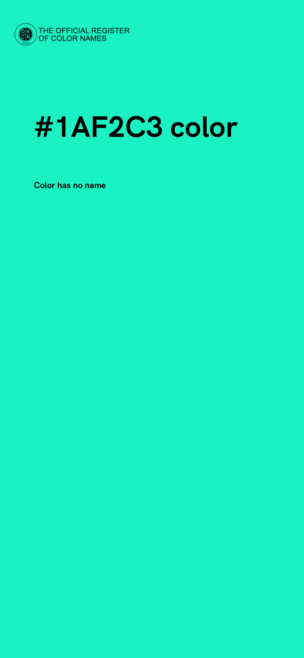 #1AF2C3 color image