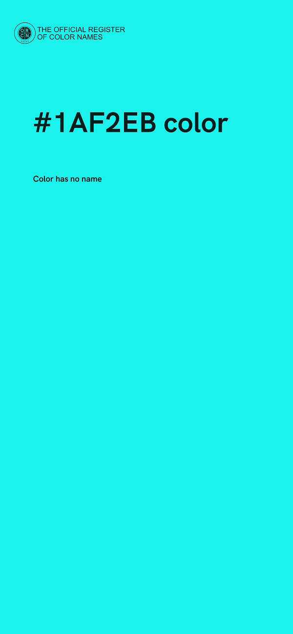 #1AF2EB color image