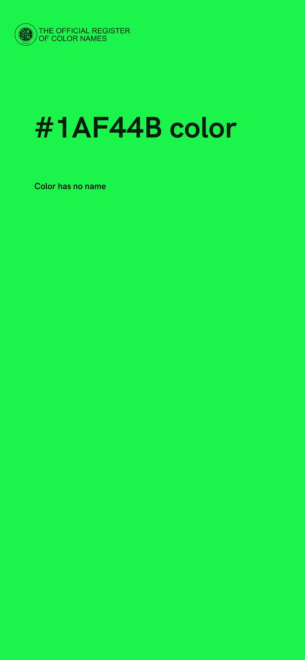 #1AF44B color image