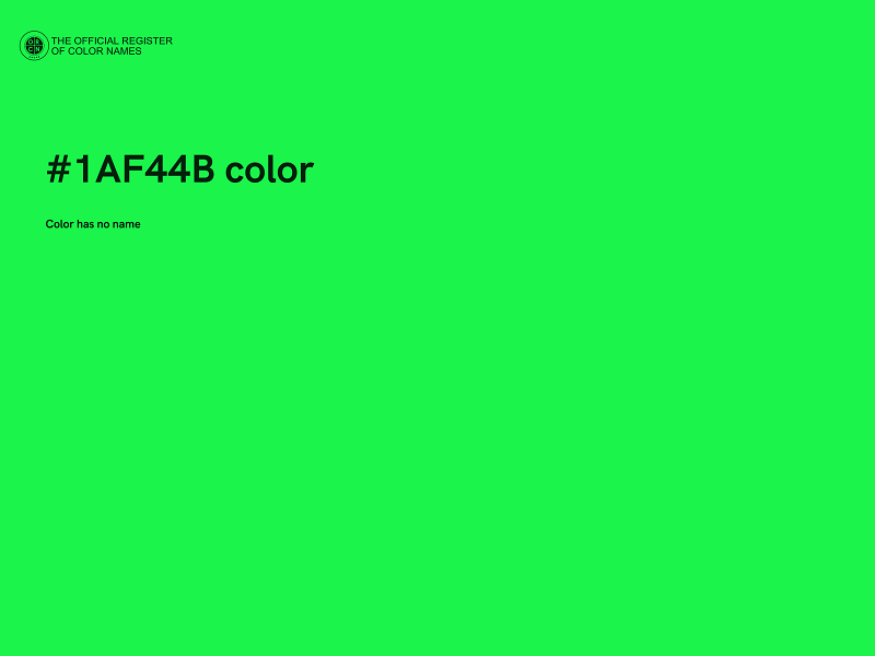 #1AF44B color image