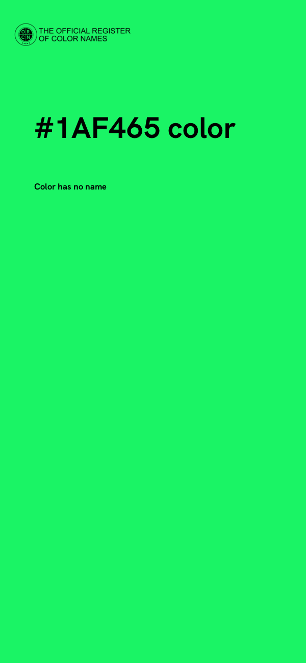 #1AF465 color image