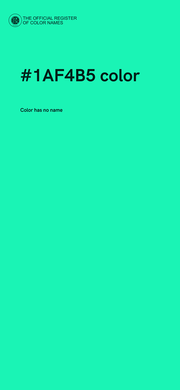 #1AF4B5 color image