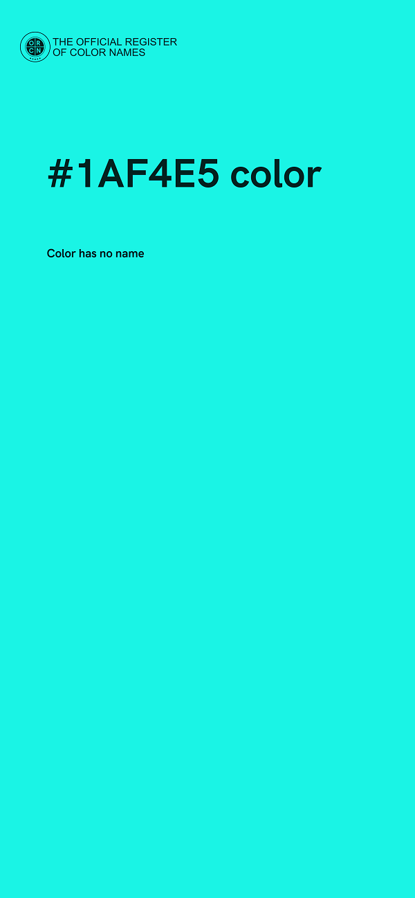 #1AF4E5 color image
