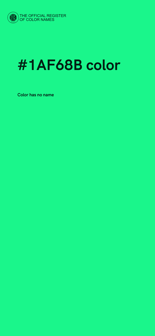 #1AF68B color image