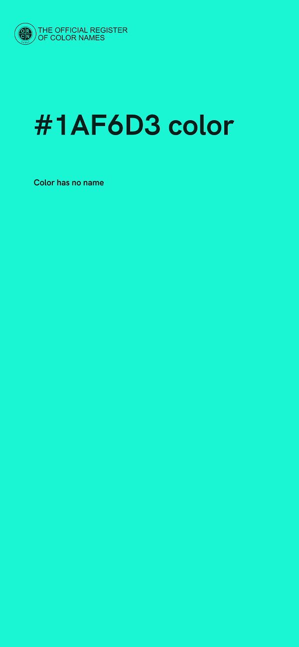 #1AF6D3 color image