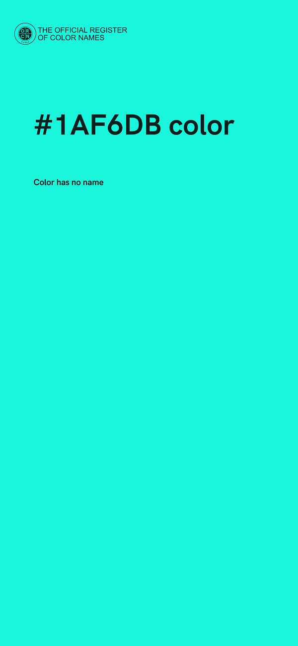 #1AF6DB color image