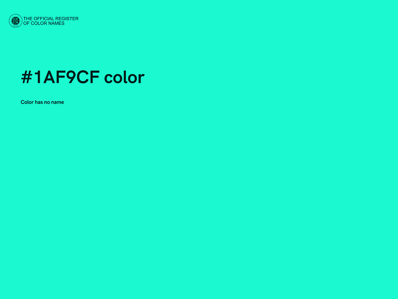 #1AF9CF color image