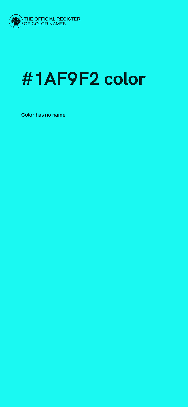 #1AF9F2 color image