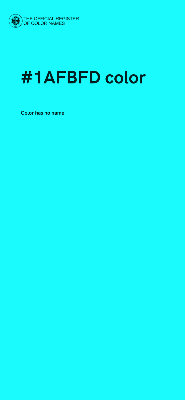 #1AFBFD color image