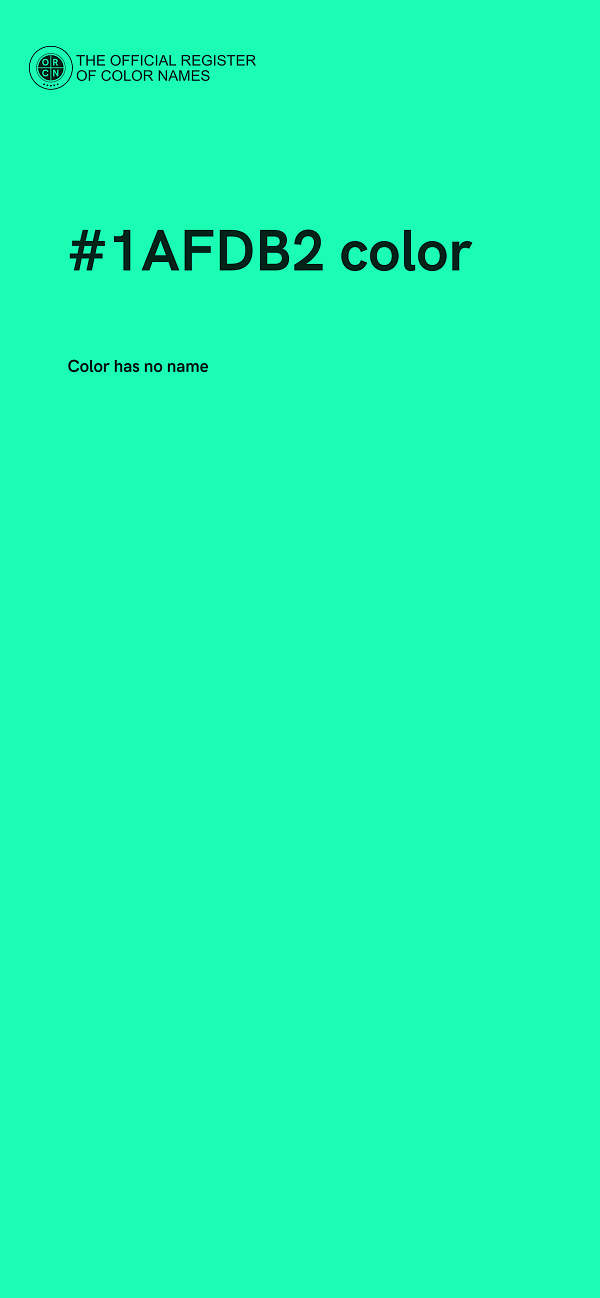 #1AFDB2 color image