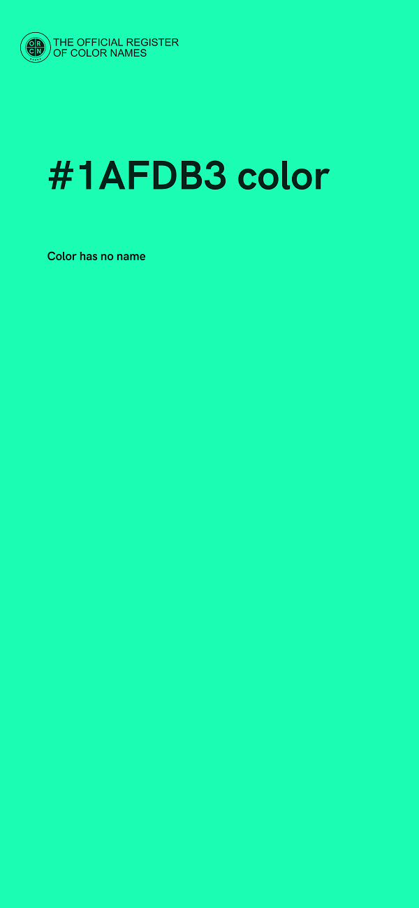 #1AFDB3 color image