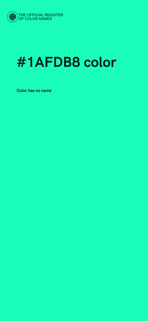 #1AFDB8 color image