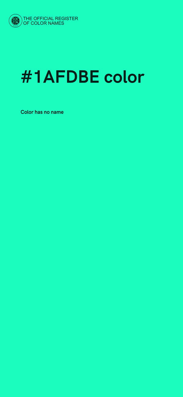 #1AFDBE color image