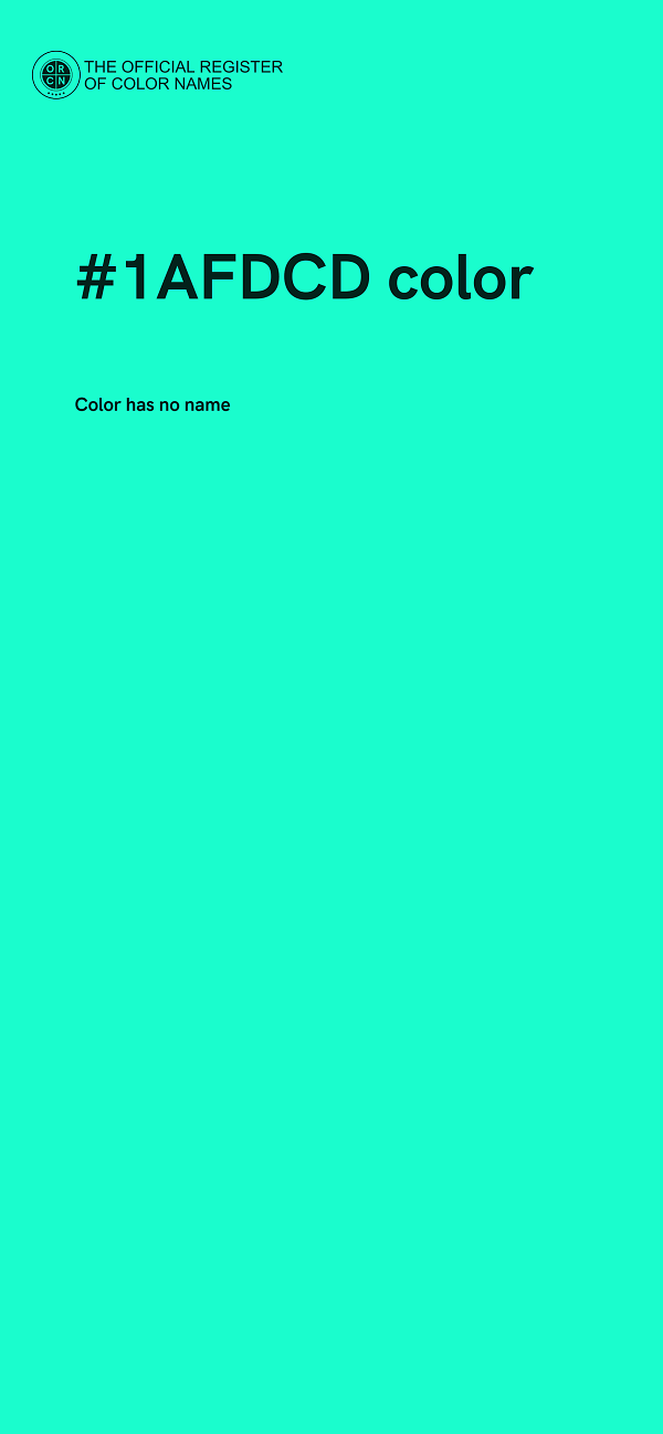 #1AFDCD color image
