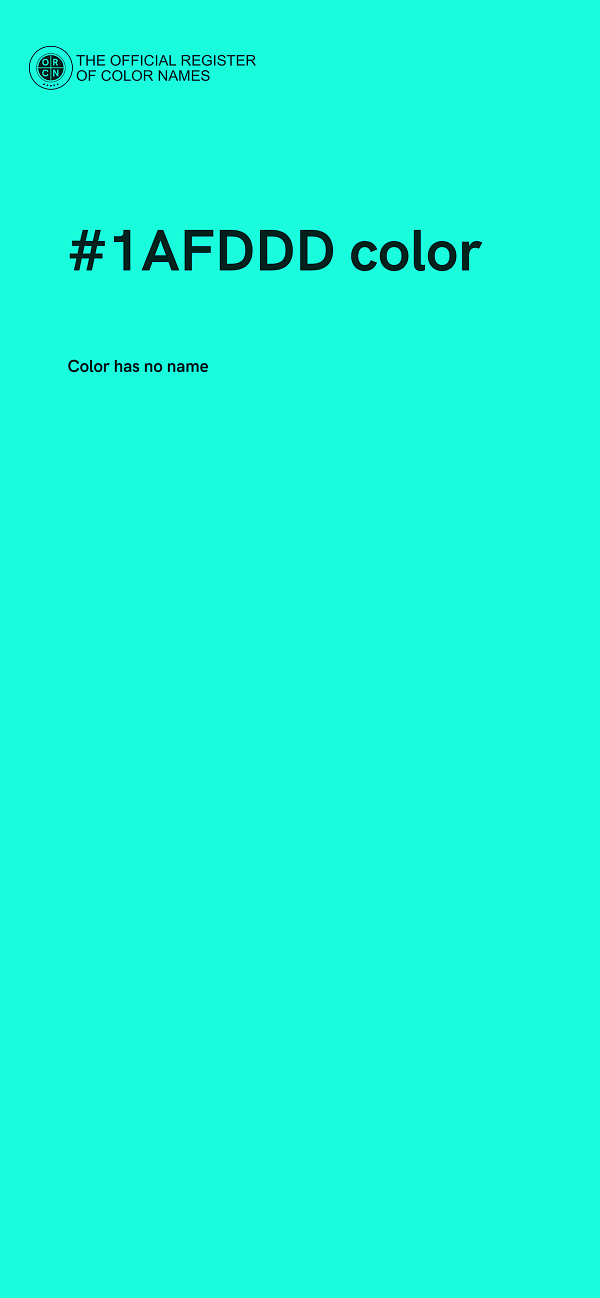 #1AFDDD color image