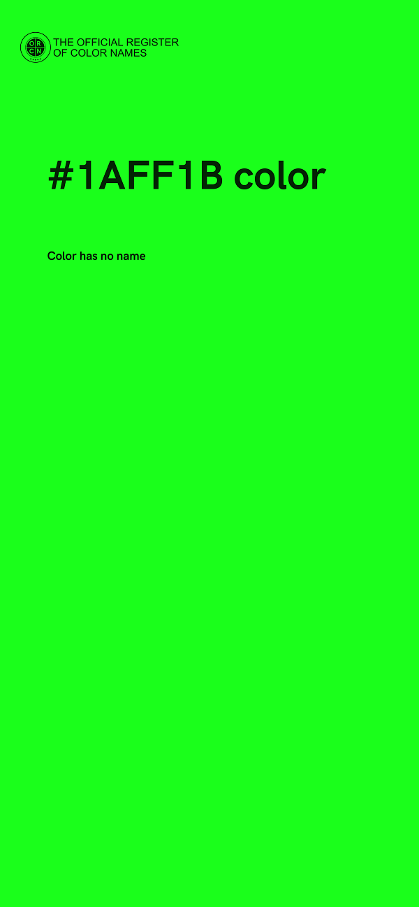 #1AFF1B color image