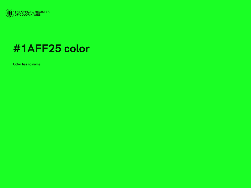 #1AFF25 color image